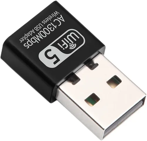 Miniatura 2 de Adaptador WiFi USB para PC, AC1300M USB WiFi Dongle 802.11ac Adaptador de red inalámbrica con doble banda 2.4GHz/5Ghz para computadora portátil