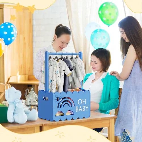 Miniatura 6 de Caja de madera para baby shower para niños y niñas, regalos de canasta para nuevos padres, regalo de bienvenida para bebé, adecuado para el embarazo
