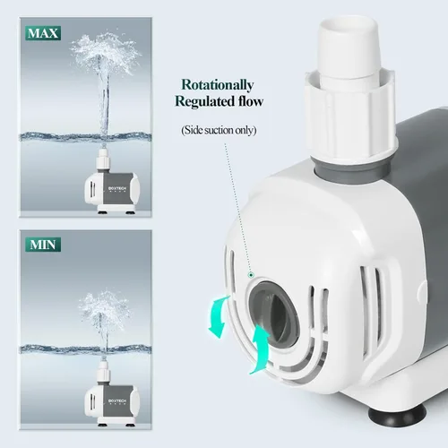 Miniatura 5 de Boxtech Bomba de fuente 396 GPH – Bomba de agua sumergible de 25 W, bomba de cascada de estanque de elevación de 6.56 pies, bomba de agua