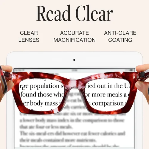 Miniatura 3 de CCVOO Lentes de lectura elegantes para mujer, anteojos elegantes, lectores de luz azul, tramposos