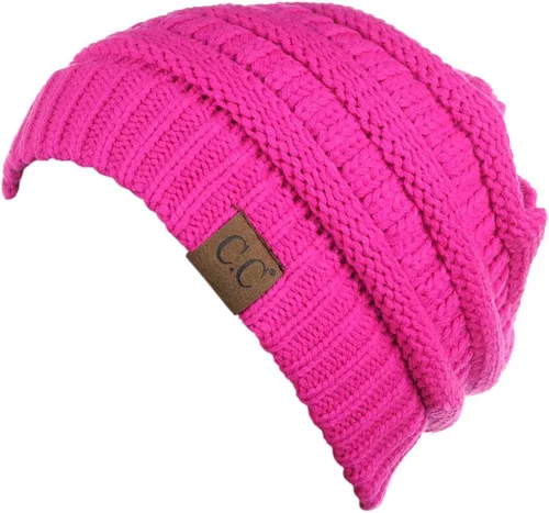 Miniatura 34 de C.C Trendy Warm Chunky Soft Stretch Cable Knit Beanie