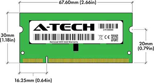 Miniatura 3 de A-Tech Reemplazo de 1 GB RAM para Synology DDR2-800-1GB DDR2 800 MHz PC2-6400 SODIMM Memoria no ECC sin búfer compatible con RS2211RP+, RS2211+