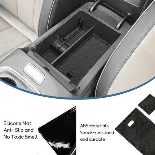 Miniatura 5 de POSAID Organizador de consola central para Hyundai Santa Cruz 2022 2023 2024 Bandeja de reposabrazos de consola central para Hyundai Tucson NX4 2022