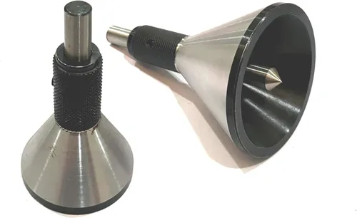 Miniatura 4 de Ingeniero Maquinista Bell Punch Herramienta de bricolaje para encontrar centro en una barra redonda, precisa y precisa (metal, grande)