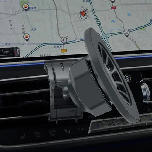 Miniatura 3 de BEERTE Soporte de teléfono de coche para BMW X5 X6 X7 Soporte de teléfono de coche giratorio de 360° ajustable fuerte soporte magnético para todos