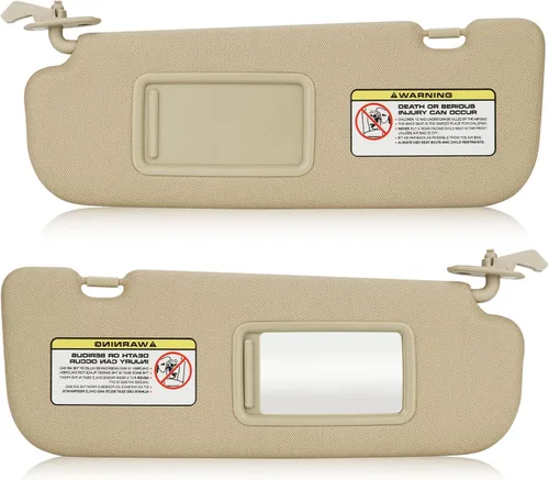 Miniatura 8 de Visera solar para Hyundai Elantra 2011-2015 (no compatible con el modelo GT), repuesto de parasol beige para lado izquierdo del conductor