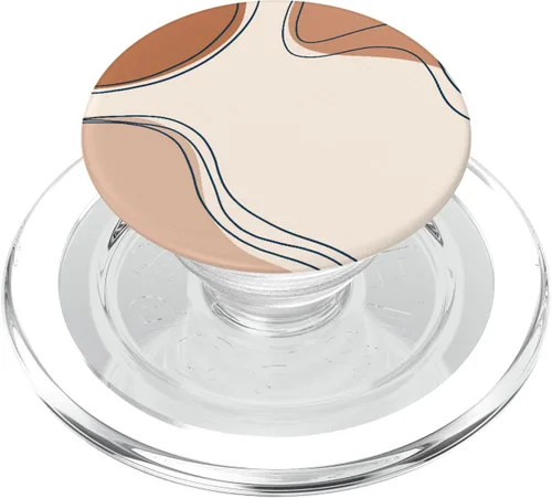 PopSockets MagSafe PopGrip minimalista de color crema neutro para iPhone