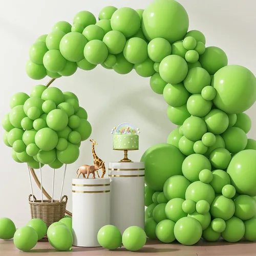 Miniatura 25 de Rubfac - Globos azul rey, 129 unidades, diferentes tamaños, 18, 12, 10 y 5 pulgadas para arco de guirnalda, decoración de cumpleaños azul, baby Azul