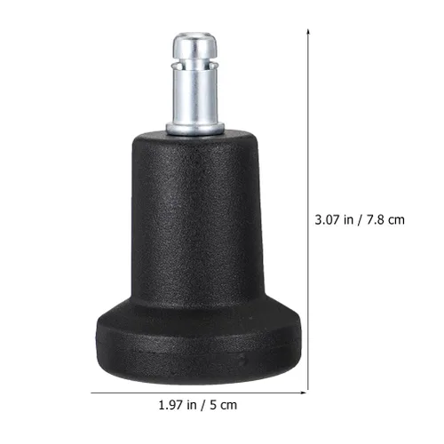 Miniatura 2 de NUOBESTY 12 ruedas enchufables, ruedas multifuncionales, nivelador de pies fijos ajustables para sillas de oficina y hogar, 3.93 x 1.96 x 3.07