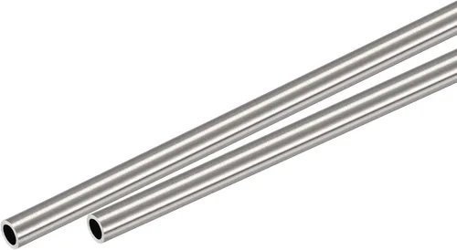 Miniatura 32 de uxcell Tubo redondo de acero inoxidable 304 0.079 in OD 0.012 in espesor de pared 11.811 in longitud 2 piezas