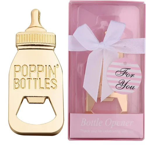 Miniatura 9 de Juego de 24 abridores de botellas para baby shower, recuerdos para invitados con forma de abrebotellas, regalos para baby shower, suministros