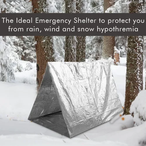 Miniatura 5 de NOVAMEDIC Mantas térmicas de aluminio de Mylar de emergencia, paquete de 200, 84 x 52 pulgadas, envueltas individualmente, manta de supervivencia
