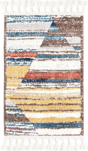 Miniatura 3 de Unique Loom Colección Aramis - Alfombra Zoe (rectangular 2' 0" x 3' 1", Multi/Azul)