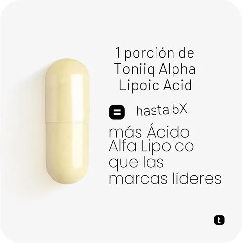 Miniatura 3 de Toniiq 1000mg Cápsulas de Ácido Alfa Lipoico de Fuerza Ultra Alta - Altamente Purificado 99%+ Estándar USP - 120 Cápsulas de Suplemento ALA