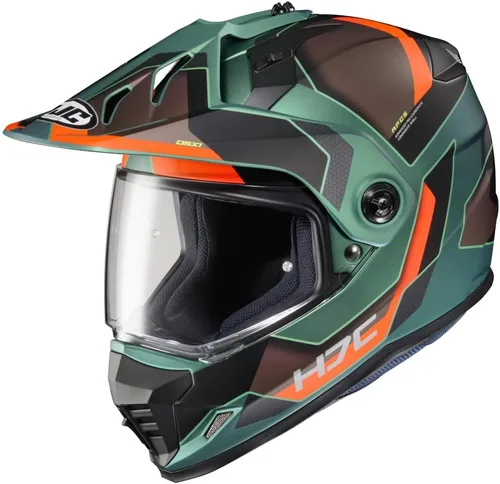 Miniatura 2 de Casco de motocicleta off-road HJC DS-X1 Synergy con protector HJ-27 Pinlock, aprobado por DOT (MC3HSF, XS)