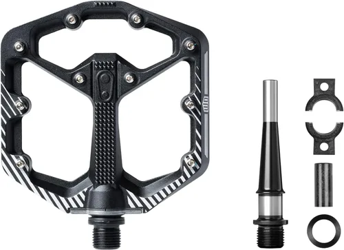 Miniatura 4 de Crankbrothers Stamp Pedales Planos MTB - Pedales de Bicicleta Ligeros, Versátiles y Duraderos de Tamaño Específico 2-Negro y blanco