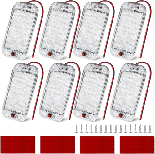 Miniatura 10 de Nilight LED Interior Light 2PCS 12.5 Inch 10W 96LEDs 3 Color Dimmable (3100K-6500K) with Memory Function, 12V-30V Ceiling Lights for RV Camper