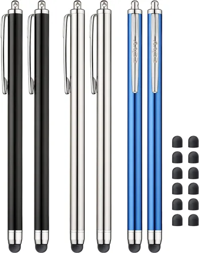 Miniatura 10 de Lápices ópticos para pantallas táctiles iPad iPhone Kindle Fire (rosa/púrpura/azul aguamarina)