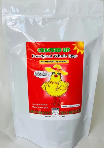 Miniatura 3 de Bolsa de Mylar con absorbente de oxígeno para una larga vida útil, 70 porciones, huevos en polvo sin jaula, ¿por qué pagar más? Huevos más frescos