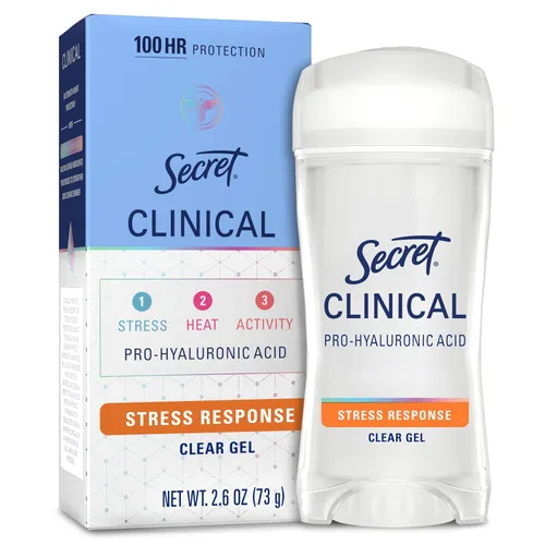 Miniatura 17 de Secret Clinical Strength Antiperspirant Deodorante para mujer, 3X Protección contra el estrés, 72 horas de protección contra el sudor y el olor