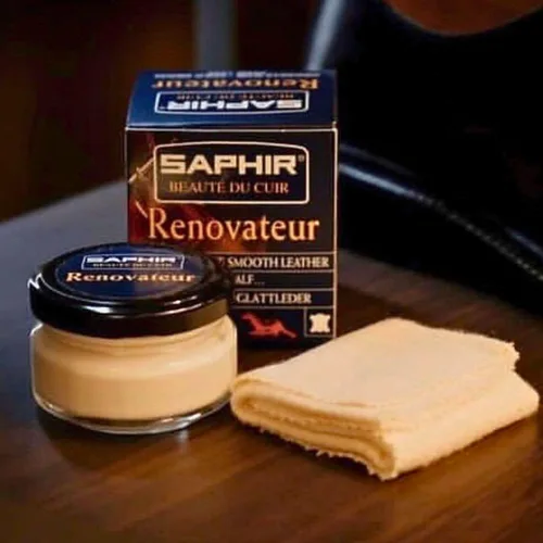 Miniatura 4 de SAPHIR Beauté du Cuir Renovateur - Cleans, Nourishes, Protects and Shines - with Chamois Cleaning Cloth