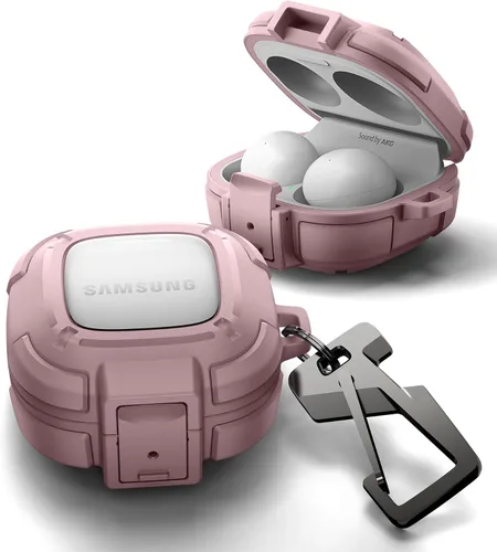 Dexnor Funda resistente para Samsung Galaxy Buds FE (2023)/Buds 2 Pro (2022)/Buds 2 (2021)/Buds Pro (2021)/Buds Live (2020) Fundas con bloqueo