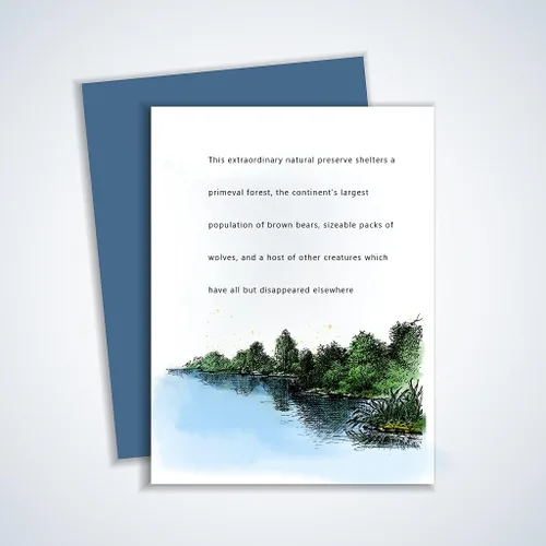 Miniatura 3 de Sellos transparentes de fondo de paisaje de árbol lago para hacer tarjetas, decoración de álbumes de recortes, sellos transparentes de silicona
