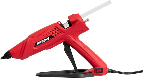 Miniatura 14 de Arrow Fastener Pistola de pegamento termofusible eléctrica profesional de 300 vatios para manualidades, construcción y madera, transparente