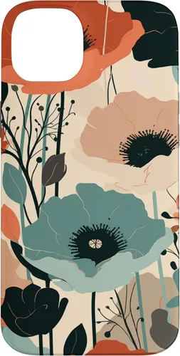 Miniatura 14 de Funda para iPhone 11 Pro Max Minimal Poppy Flower Boho Floral Cute Aesthetic