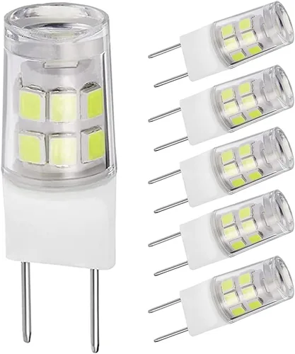 Bombilla G8, GY8.6 con base de dos pines, no regulable, T4, xenón tipo JCD, 120 V, 35 W, reemplazo halógeno para iluminación de cocina debajo del