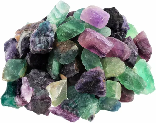 Miniatura 17 de Rockcloud 1 libra de cristales naturales en bruto, piedras ásperas para cabujón, pulido, corte, lapidario, pulido, curación de cristales Reiki, Azul