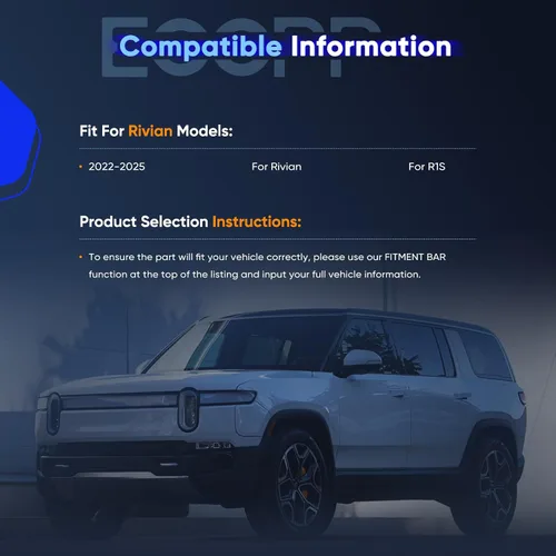 Miniatura 6 de ECCPP Funda retráctil de carga para automóviles, cubierta de seguridad para maletero 2022-2024, compatible con Rivian R1S, accesorios flexibles