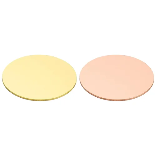 Miniatura 13 de PATIKIL Hojas de cobre de latón, placa redonda de cobre de latón de 1.97 x 0.04 pulgadas, disco de cobre de latón puro para manualidades