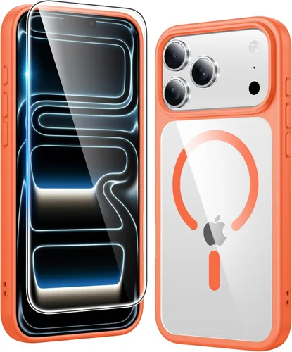 Miniatura 1016 de FNTCASE Funda para iPhone 13 Pro-Max: Fundas magnéticas transparentes compatibles con Magsafe Slim anti amarillamiento protección contra caídas
