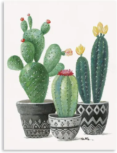 Miniatura 12 de Kunstorner Juego de 4 suculentas para decoración de pared de baño, juego de 4 imágenes suculentas para baño, acuarela, hojas verdes, estampado