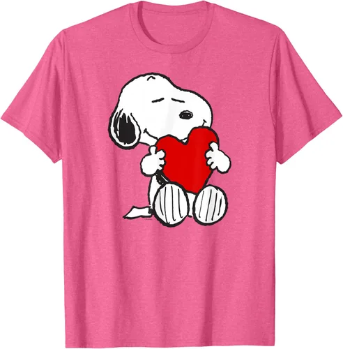 Miniatura 38 de Peanuts Camiseta de San Valentín Snoopy Hugging Heart, Negro