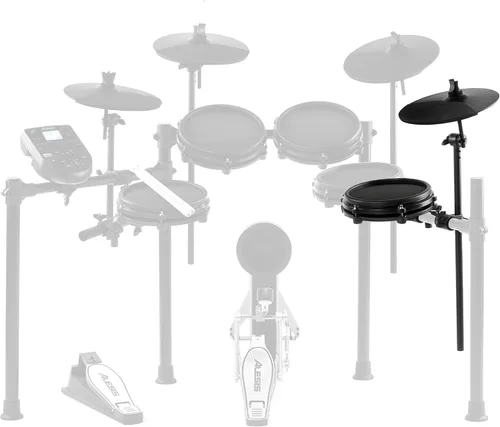 Miniatura 8 de Alesis Drums Nitro Max Expansion Pack - Expansión de batería eléctrica para kit Nitro Max con pad de tom de malla, platillo de 10" con choke