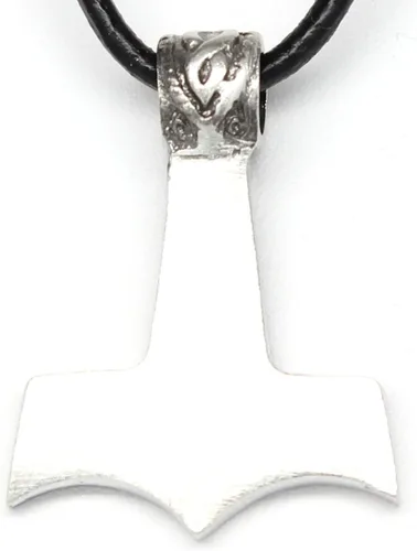 Miniatura 2 de Trilogy Jewelry - Martillo de Thor con 2 cristales de Swarovski para cumpleaños, collar de piel