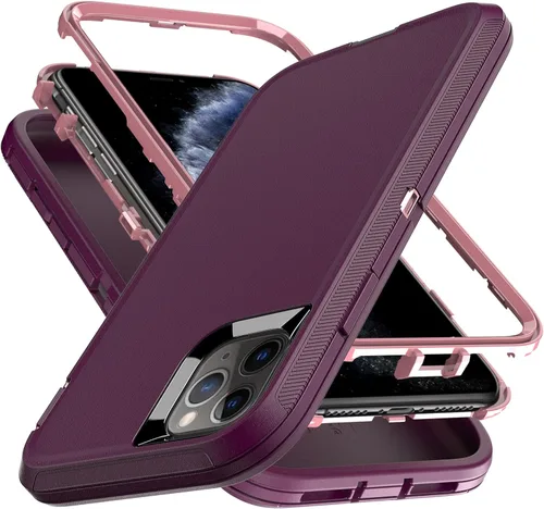 Miniatura 11 de YmhxcY Funda para iPhone 11 a prueba de golpes, a prueba de caídas, a prueba de polvo, 3 capas, duradera, resistente protección para teléfono Apple
