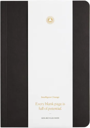 Intelligent Change Cuaderno diario pequeño diario, cuaderno rayado, cuaderno de trabajo para productividad y atención plena, diario A5 de tapa suave