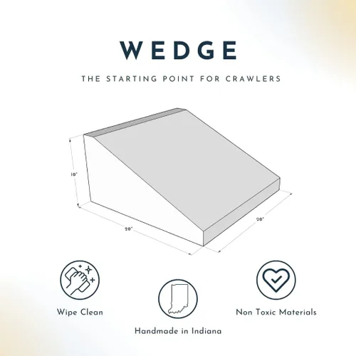 Miniatura 2 de Foamnasium Wedge, juego de espuma para interiores, suave para niños pequeños y activos para gatear, escalar, deslizarse y saltar, fabricado