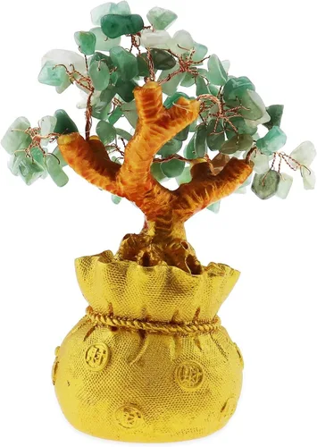 Miniatura 7 de SING F LTD Feng Shui Dinero Suerte Piedra Árbol Cristal Arte Decoración Oficina Sala de estar Buena Suerte Mejor Regalo Verde