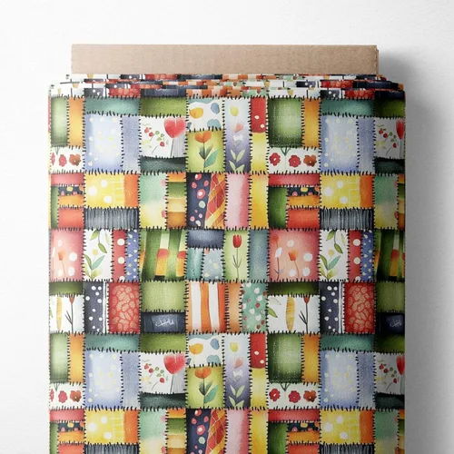 Miniatura 170 de Paquete de tela de algodón de color sólido, 50 cuadrados precortados (8 x 8 x 8 pulgadas), 100% algodón, 120 GSM, fabricado en Türkiye