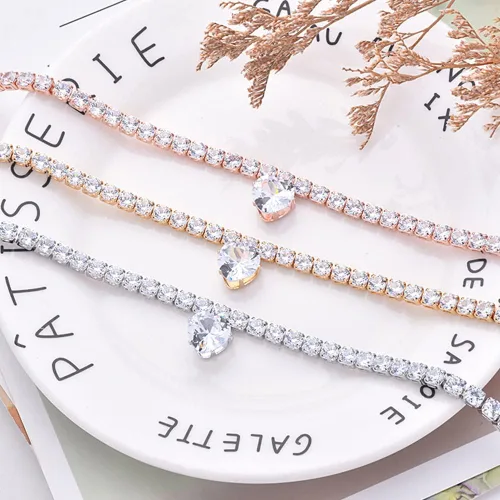 Miniatura 3 de Collar con Diamantes de Imitación Brillantes en Forma de Corazón para Gatos y Perros Collar de Gemas para Mascotas Collar con Diamantes de Imitación