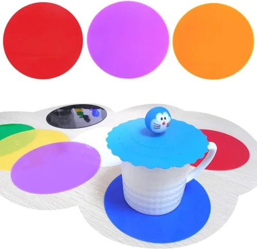 Miniatura 4 de Juego de 3, agarre de silicona para frascos, almohadillas multiusos para abrebotellas y tapas de botellas, posavasos redondos de cocina (blanco)