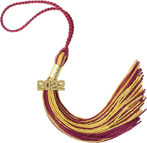 Miniatura 559 de Borla de graduación Aqua 2022, todos los colores escolares disponibles, fabricada en Estados Unidos