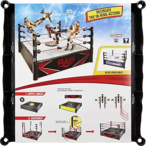 Miniatura 4 de WWE Ring Superstar (14 pulgadas) con Lona de Resorte y Cuerdas Flex Reales para Figuras de Acción; Regalo para Edades de 6 Años en Adelante