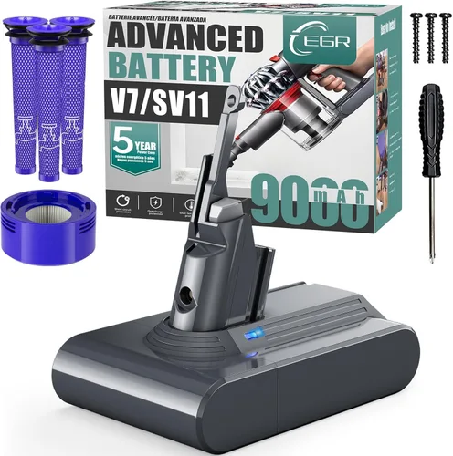 Miniatura 9 de EGR Repuesto de batería premium de 6200 mAh V6 compatible con Dyson V6 Animal V6 Absolute V6 Motorhead V6 Fluffy SV03 SV04 SV05 SV06 SV07 SV09 DC58