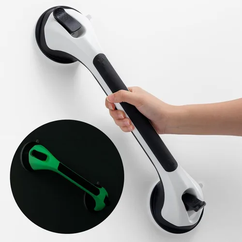 Miniatura 27 de TAILI Barra de agarre para ducha, mango de ducha de 12 pulgadas para tinas y ancianos, barras de agarre con succión para personas mayores, asas