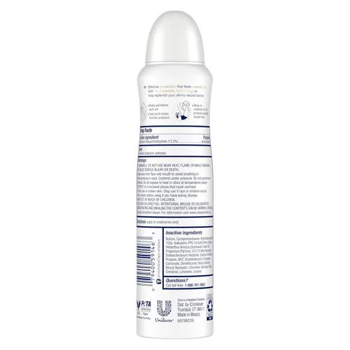 Miniatura 2 de Dove Advanced Care - Desodorante antitranspirante en aerosol con acabado transparente, 3 unidades, desodorante antitranspirante invisible probado
